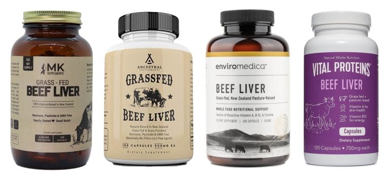 Top 4 Top Beef Liver Supplements (Grass-Fed, Desiccated, Non-Defatted)
