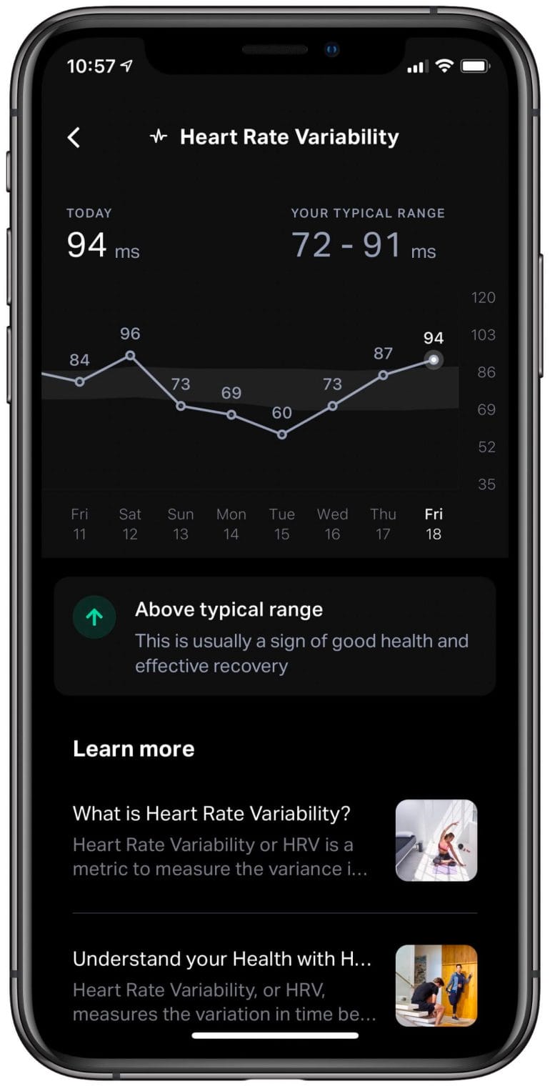 Eight Sleep - HRV (Details)
