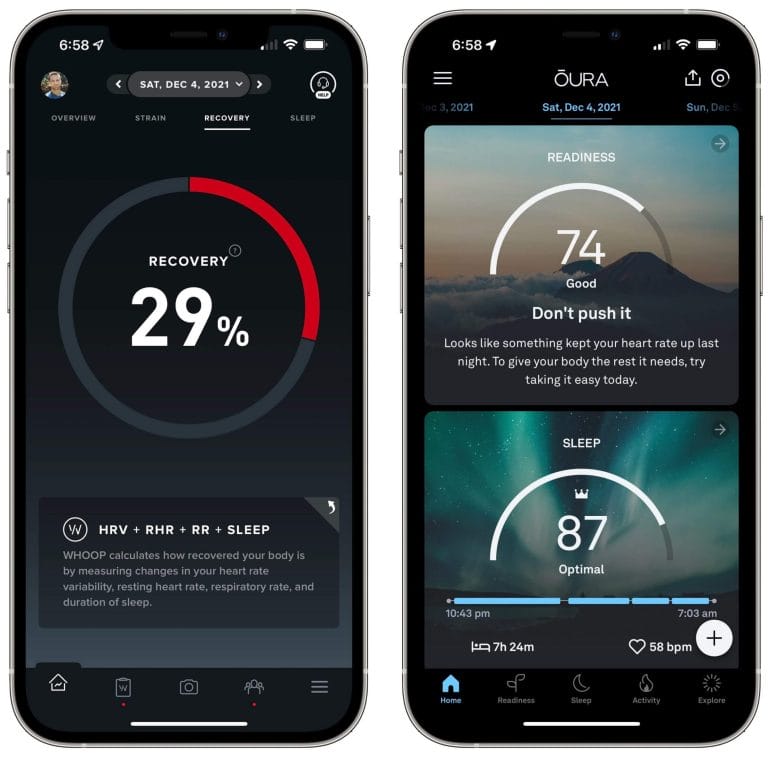 I find Oura's readiness score much less impactful than WHOOP's recovery score