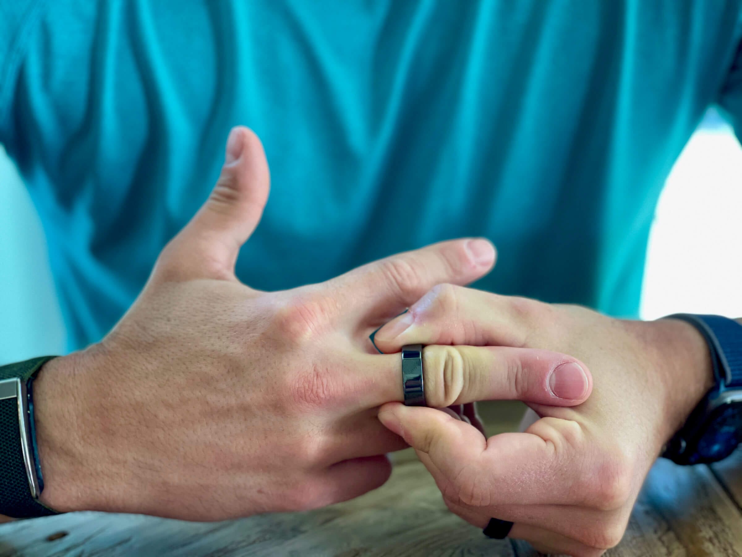 Oura Ring barely fits over my knuckle