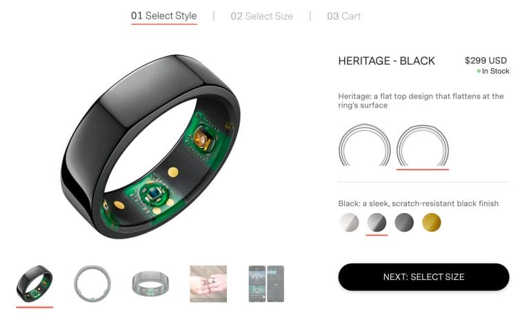 Oura Ring pricing