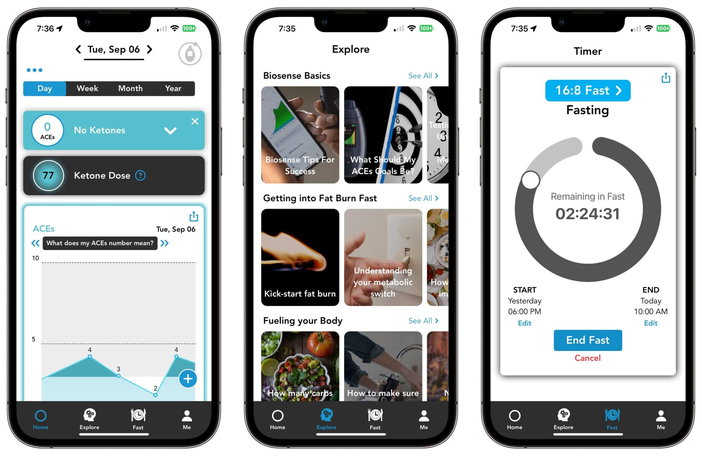 Biosense app - Features