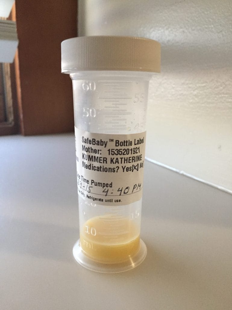 Colostrum Kathy extracted for Lucas - 2