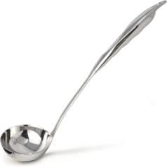 Zulay Premium 12 Inch Stainless Steel Ladle with Comfortable Grip - Soup Ladle with Long Handle and Ample Bowl Capacity Perfect for Stirring, Serving Soups...