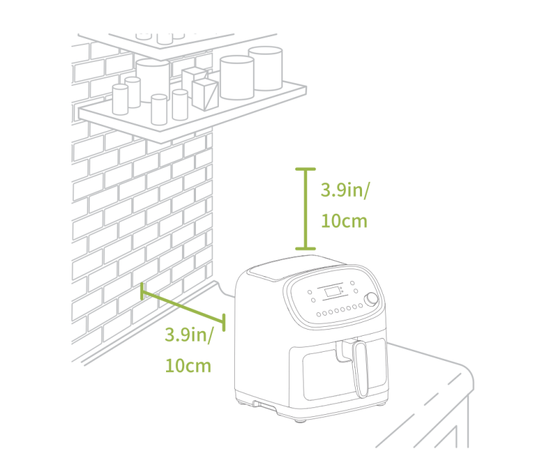 Kyvol AF60 Air Fryer placement recommendations