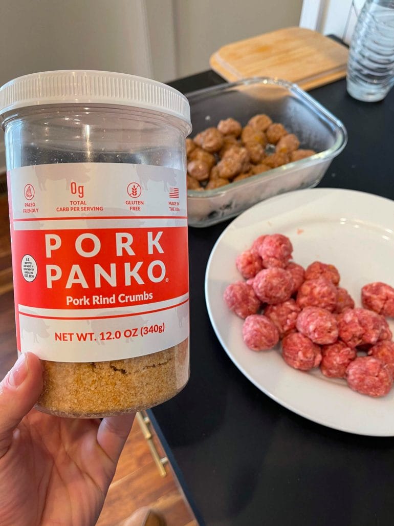 A can of Pork Panko crumbs.