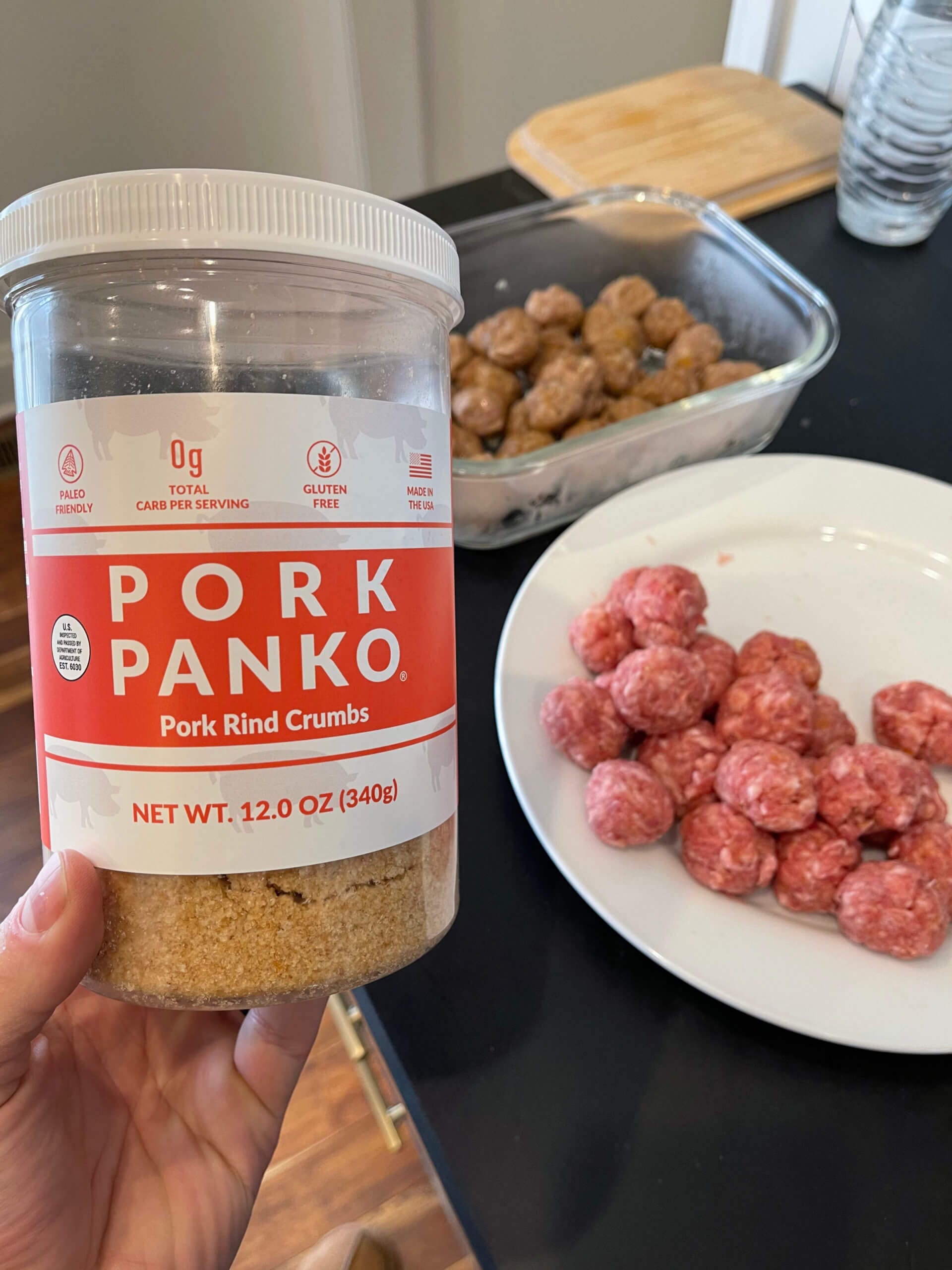 A can of Pork Panko crumbs.