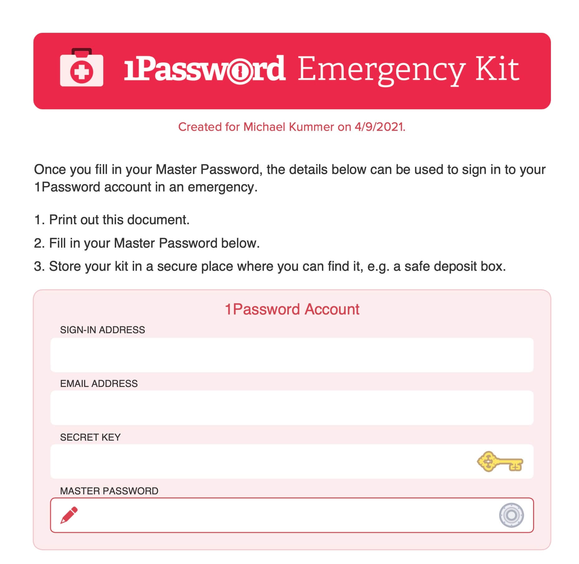 1password master password reset