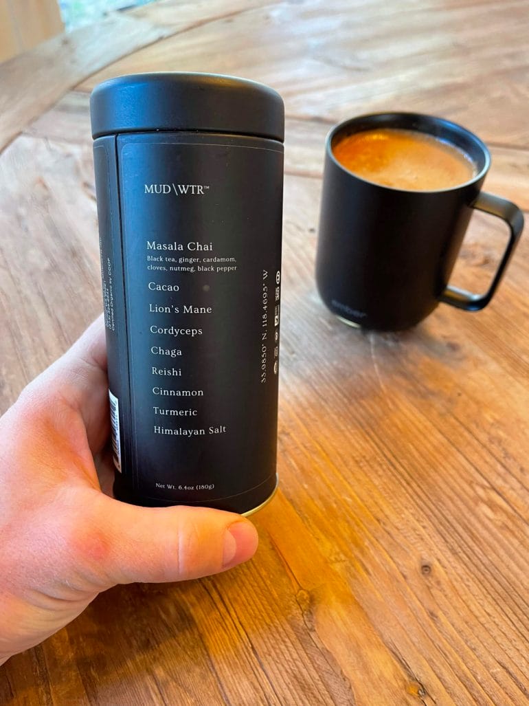 The MUD\WTR ingredients list.