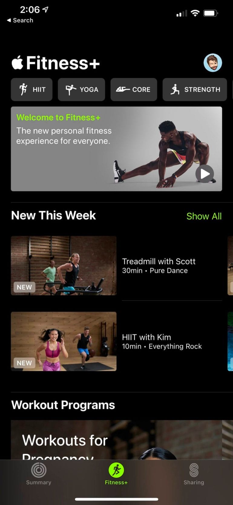 Apple's Fitness+ platform features a ton of workouts you can do at home.
