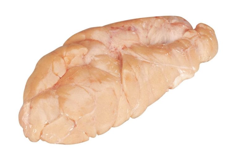 A picture of beef thyroid gland.