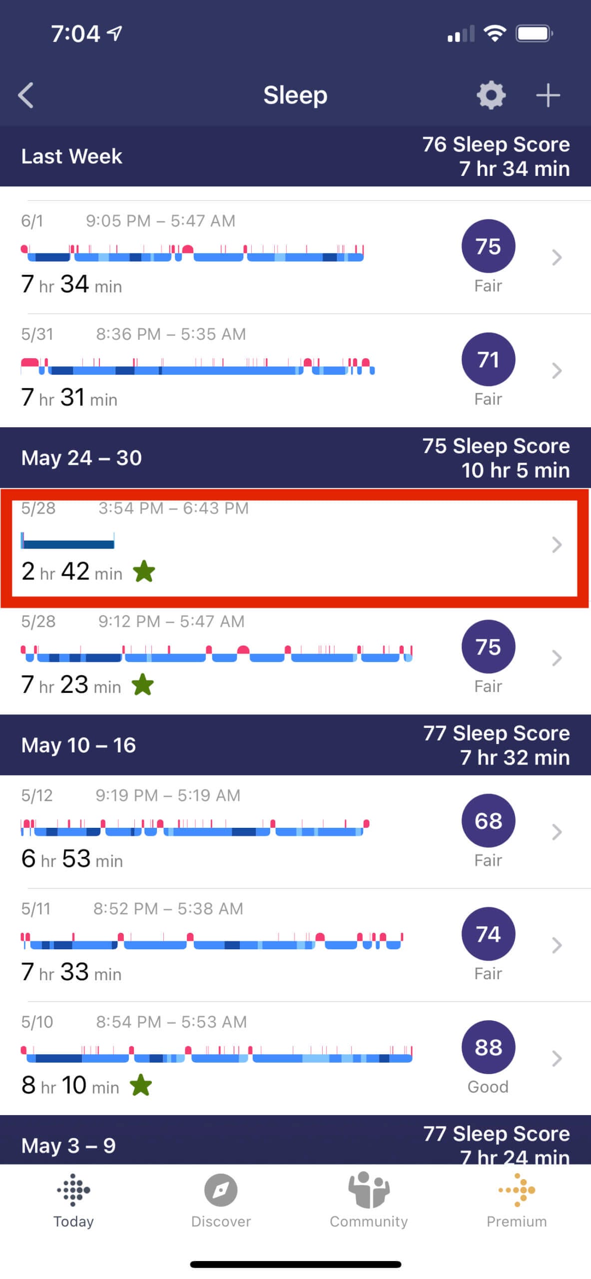 Fitbit tracked a nap that never happened.