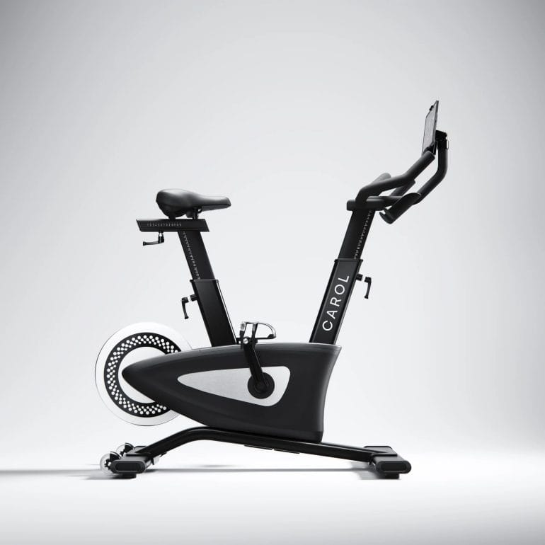 The CAROL Bike uses a commercial-grade steel frame.