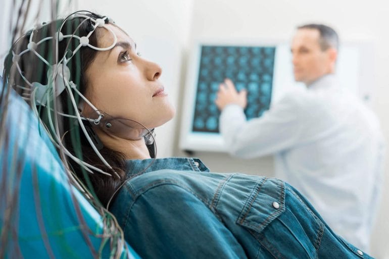 Electroencephalography is used to measure electrical activity in the brain.