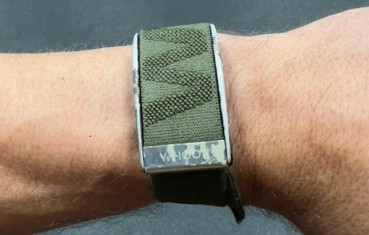 WHOOP 3.0 on Michael's wrist - cropped