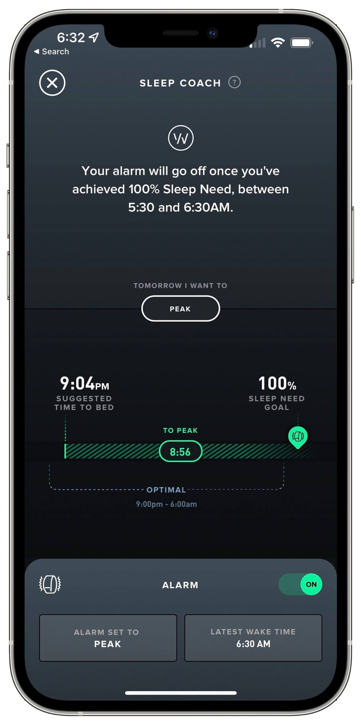WHOOP App - Sleep Coach and Haptic Alarm