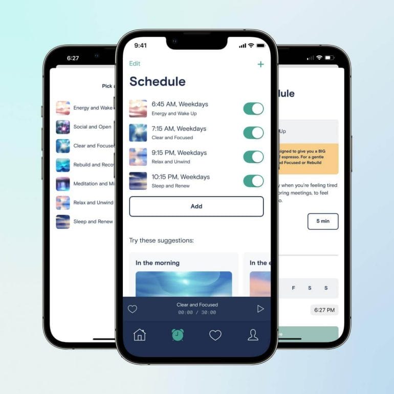 The Apollo app's scheduling panel.