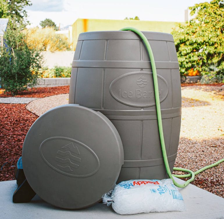 The Ice Barrel requires regular water changes and cleaning.
