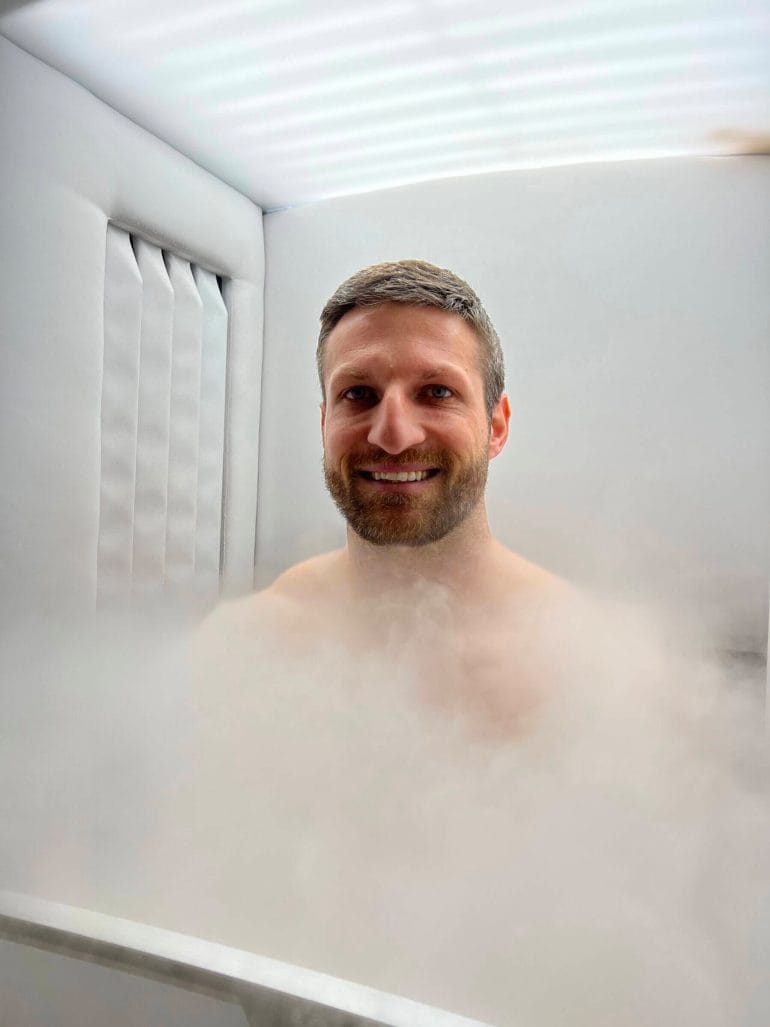 Cryotherapy is a much more pleasant experience than cold plunging.