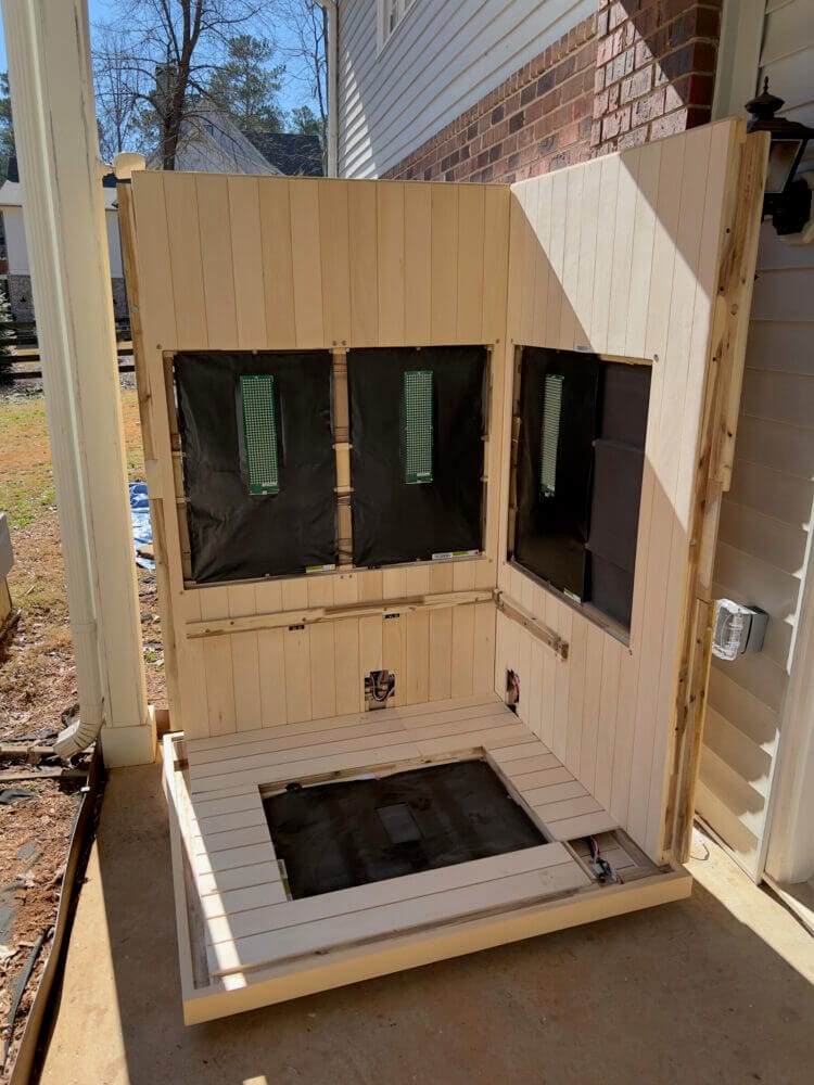 Assembling our Sunlighten mPulse sauna.