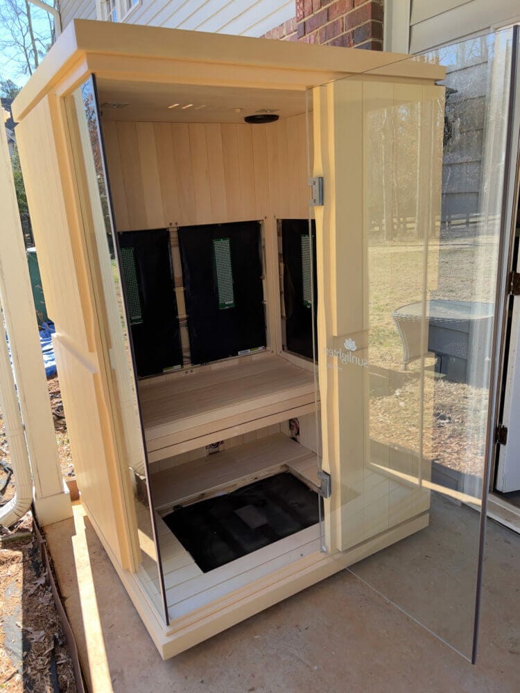 Assembling our Sunlighten mPulse sauna.