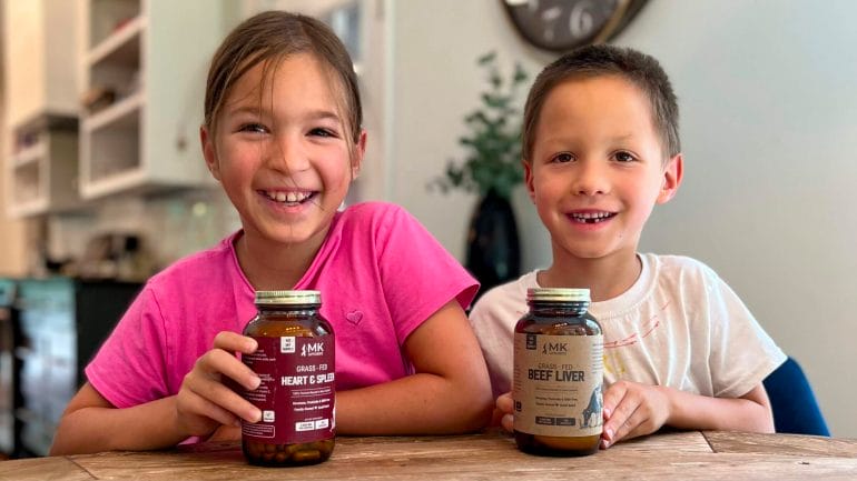 Our kids Isabella and Lucas consume freeze-dried organs meats on a daily basis