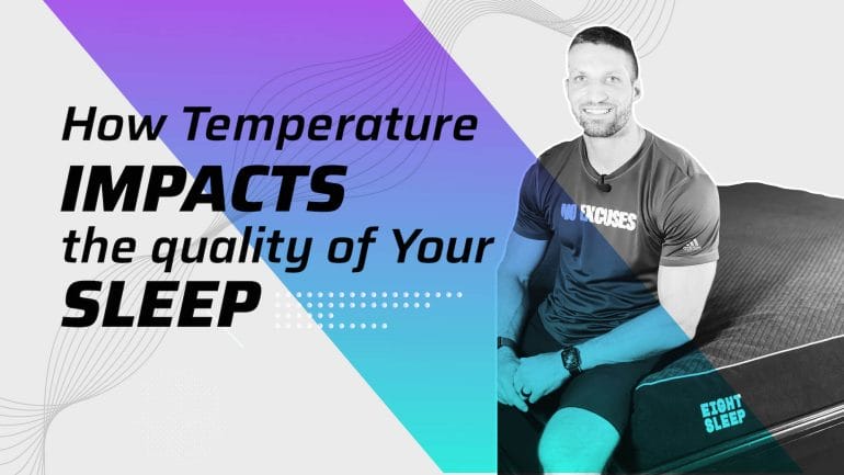 The temperature under the sheets has a dramatic impact on sleep quality. Click the image to watch my YouTube video on the subject.