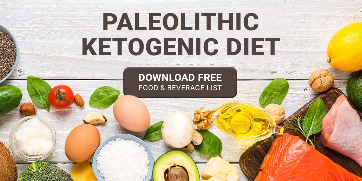 Ketogenic Paleolithic Diet Food & Beverage List