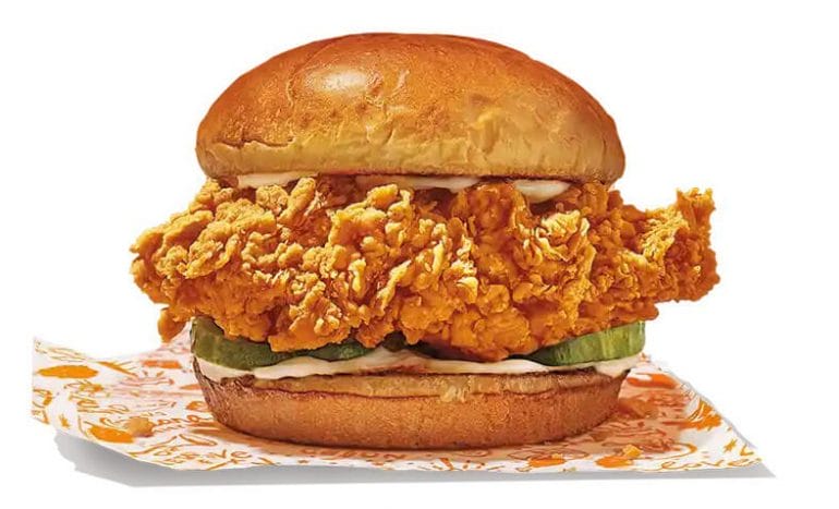 Popeye's Classic Chicken Sandwich has nearly twice as many carbs as protein.