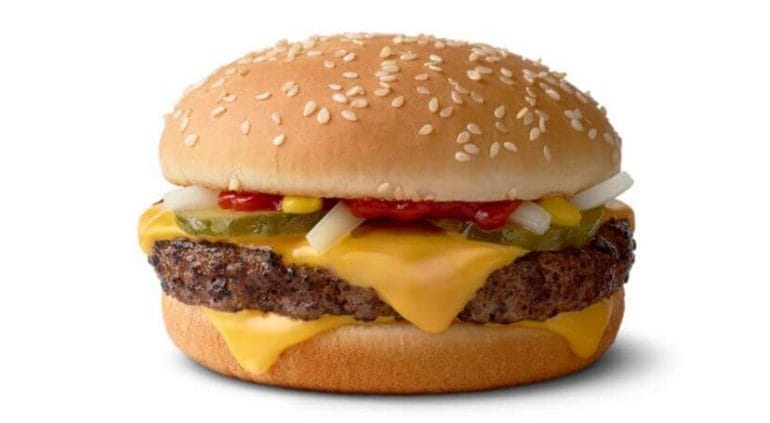 The McDonald's Quarter Pounder With Cheese has a whopping 42 grams of carbs.