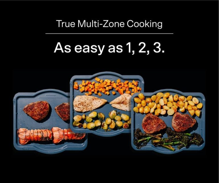 Brava features true multi-zone cooking