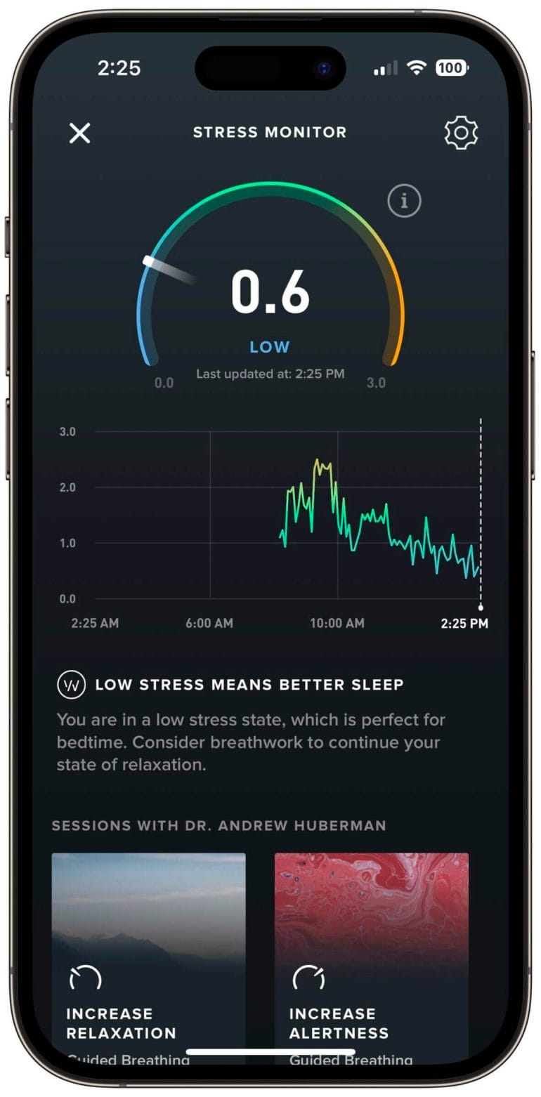 WHOOP Stress Monitor