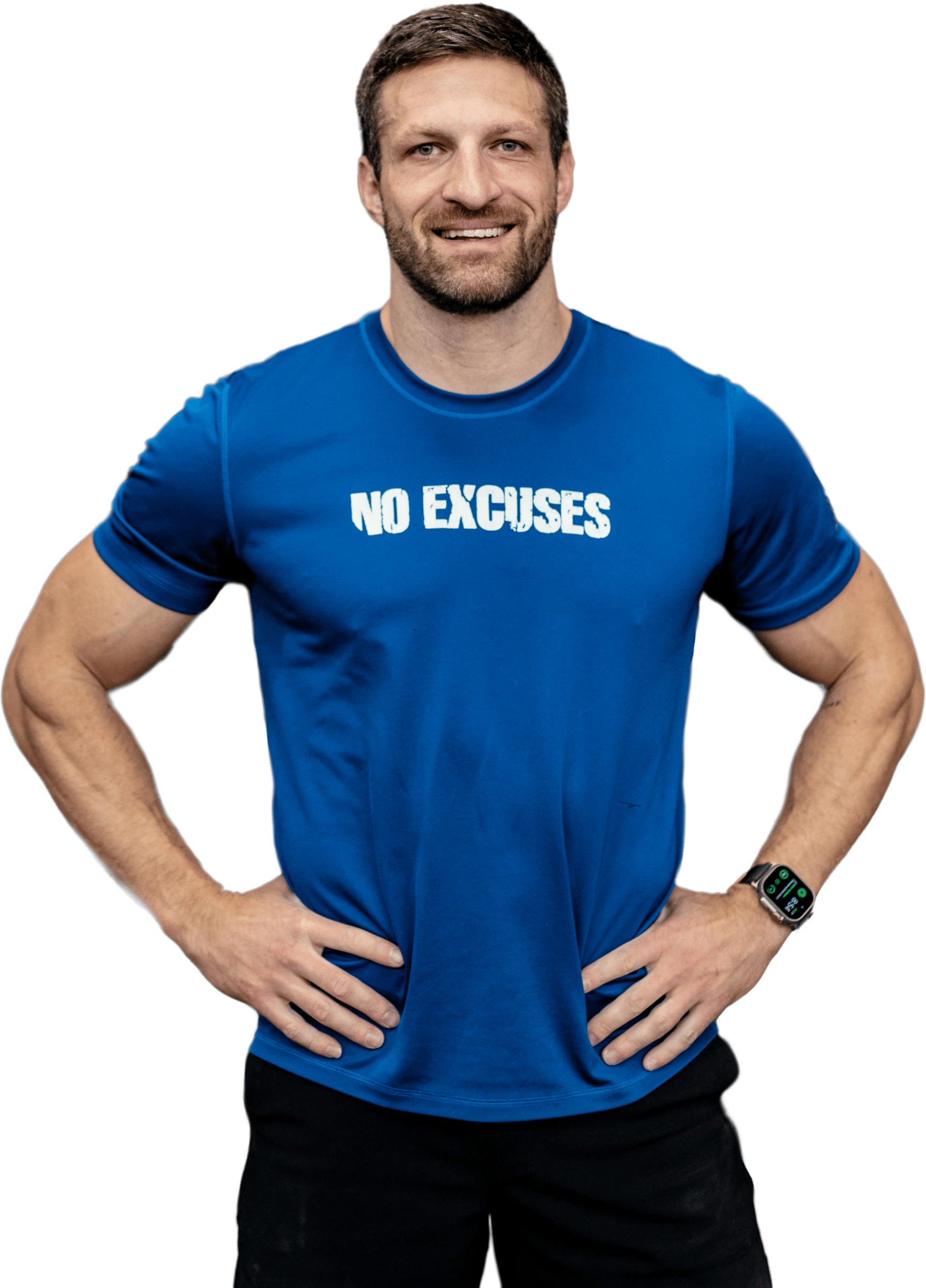 Michael Kummer with No Excuses Shirt