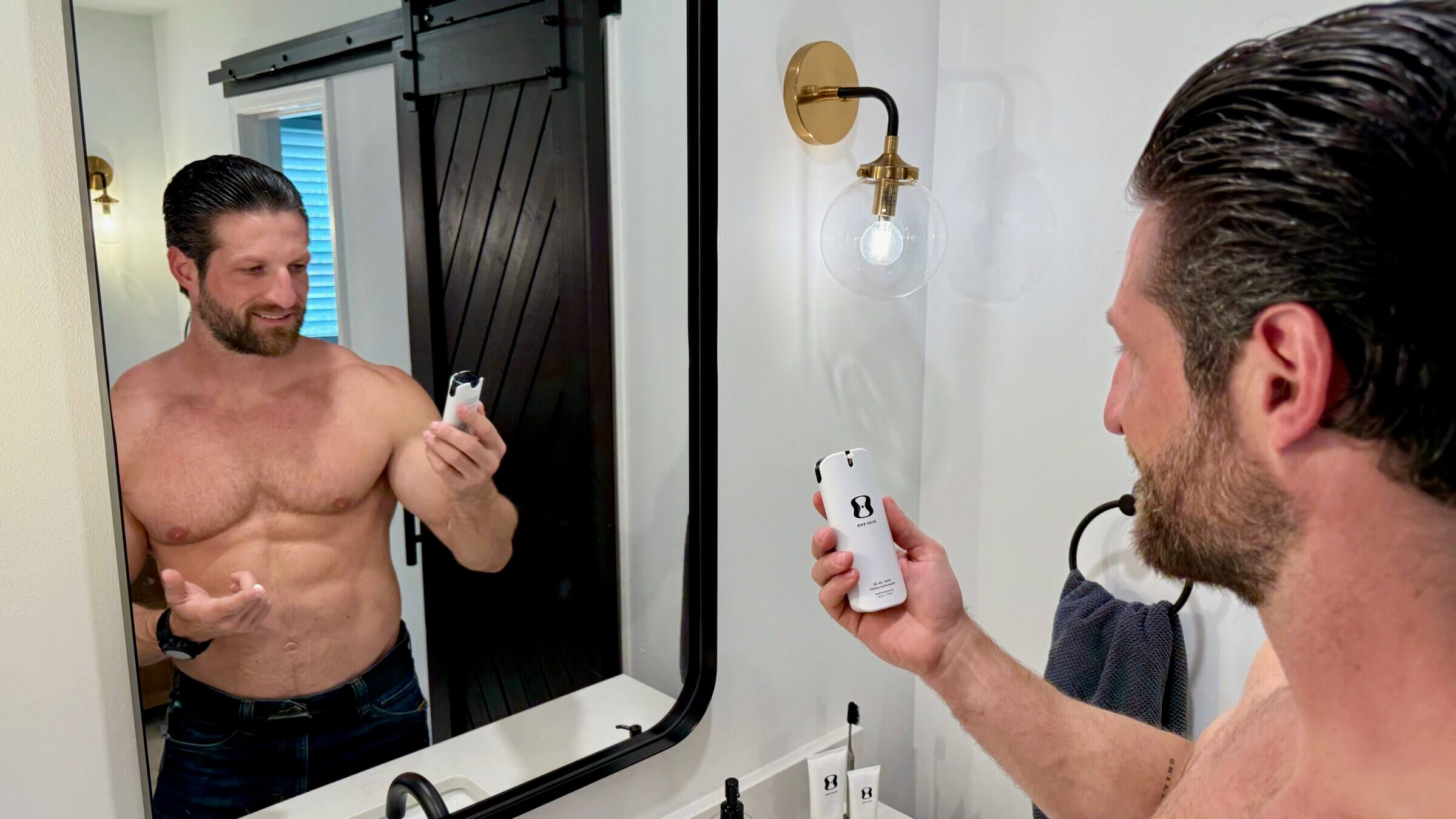 Using OneSkin for just over a month noticeably improved my skin's appearance, making it smoother, softening my fine lines, and reducing my number and intensity of age spots.