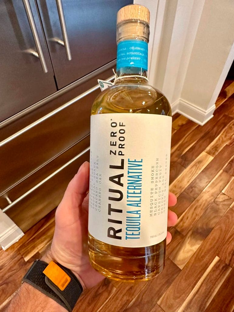 Ritual Zero Proof's Tequila Alternative tastes like alcohol but not like tequila.