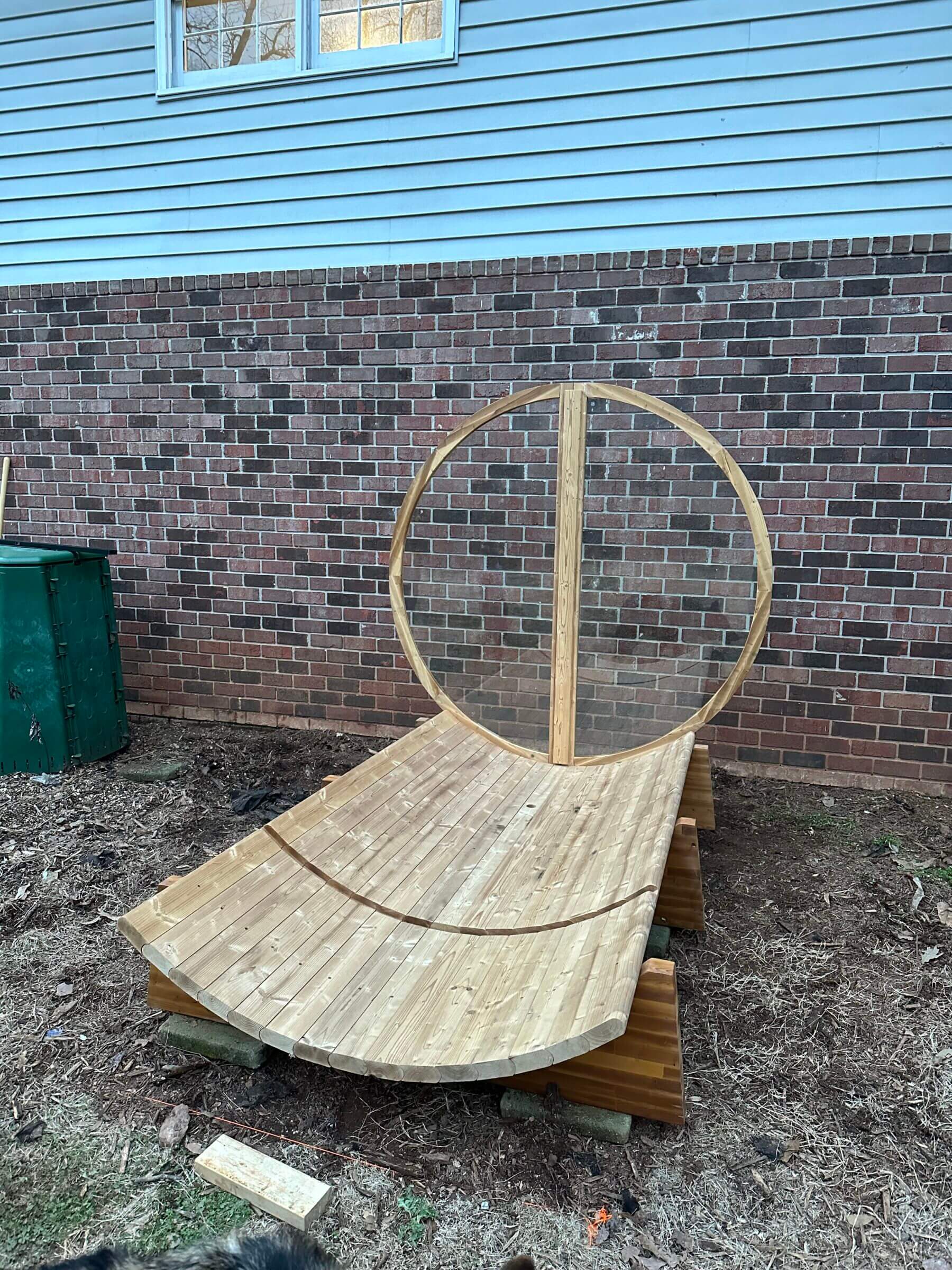 Building the sauna was relatively straightforward and didn't require any special tools.