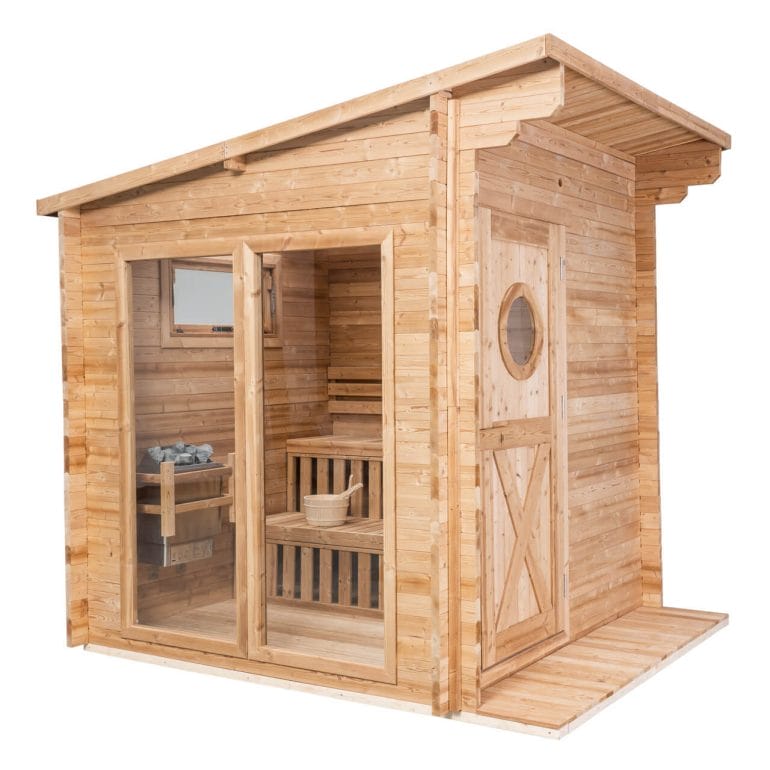 Redoowd Outdoors garden sauna exterior