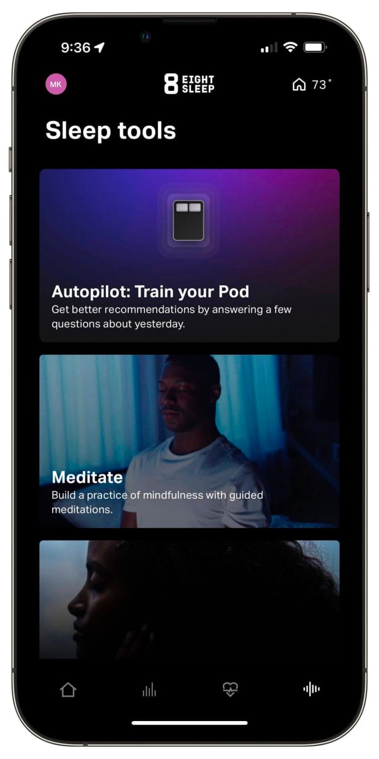 Eight Sleep System's Sleep Tools
