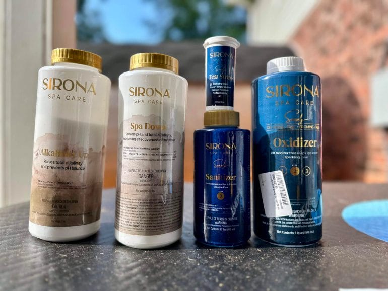I use toxin-free water treatment products from Sirona.