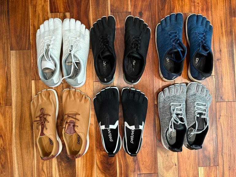 Photo of all my Peluva shoes