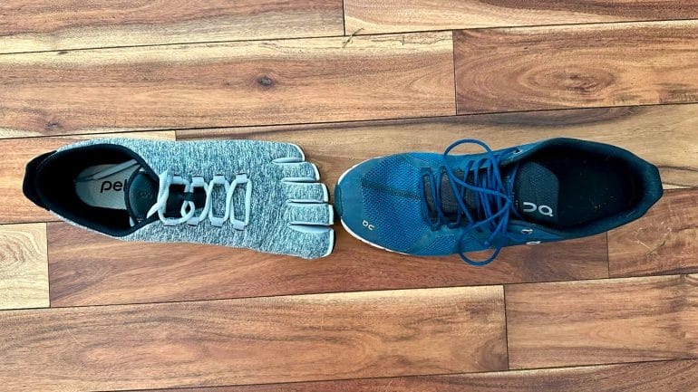 Regular tennis shoes are too narrow to offer sufficient toe space