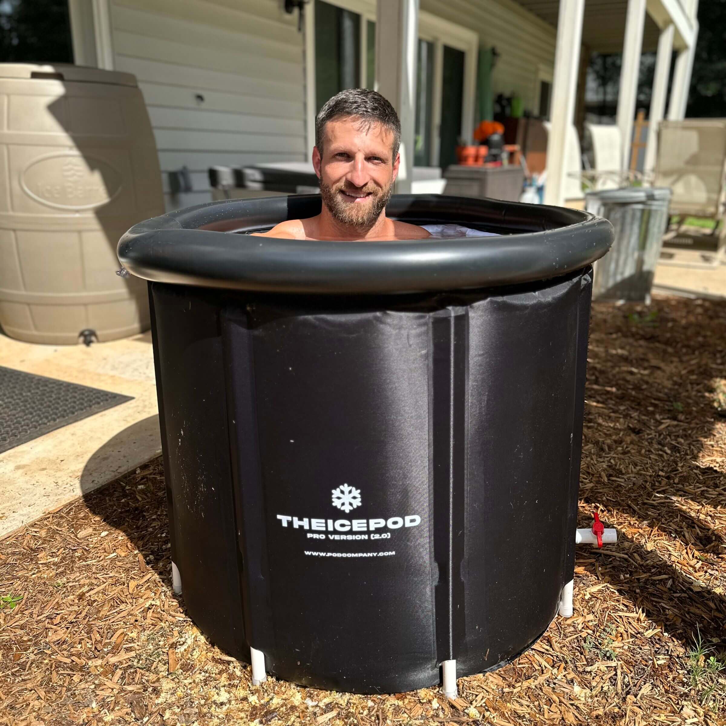 I fit in just fine, though the Ice Pod Pro is less spacious than some of the other tubs I own.
