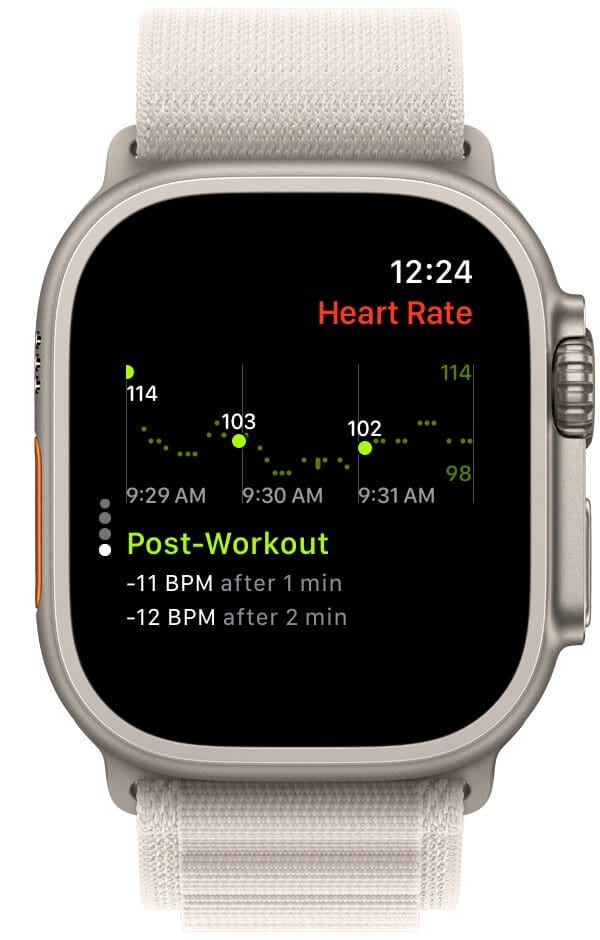 Apple Watch HR recovery