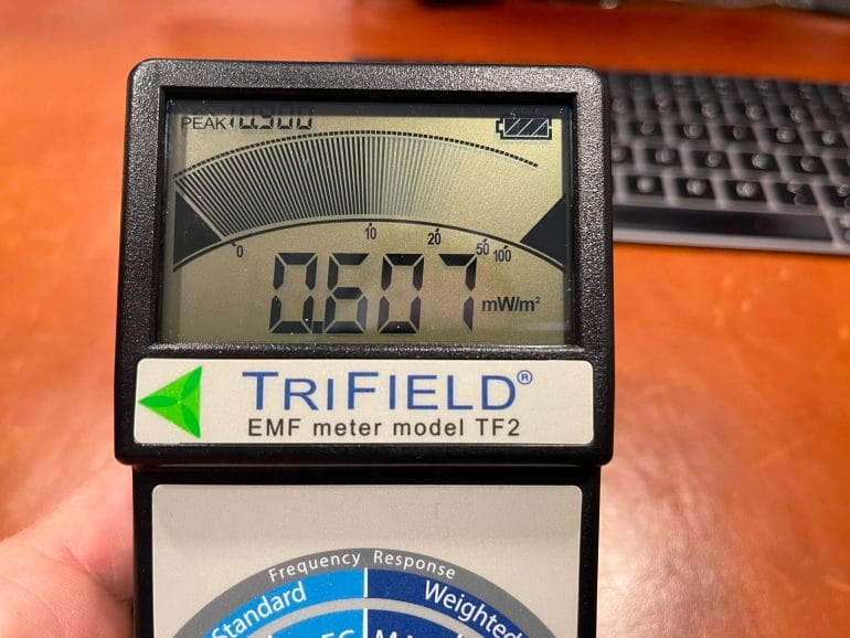 You can ask the manufacturer for EMF test reports or take your own measurements using an EMF meter.