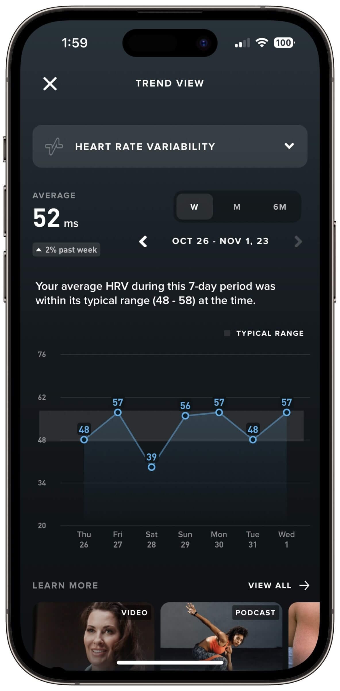 WHOOP makes it easy to keep tabs on your HRV and to gauge how your lifestyle choices influence it.
