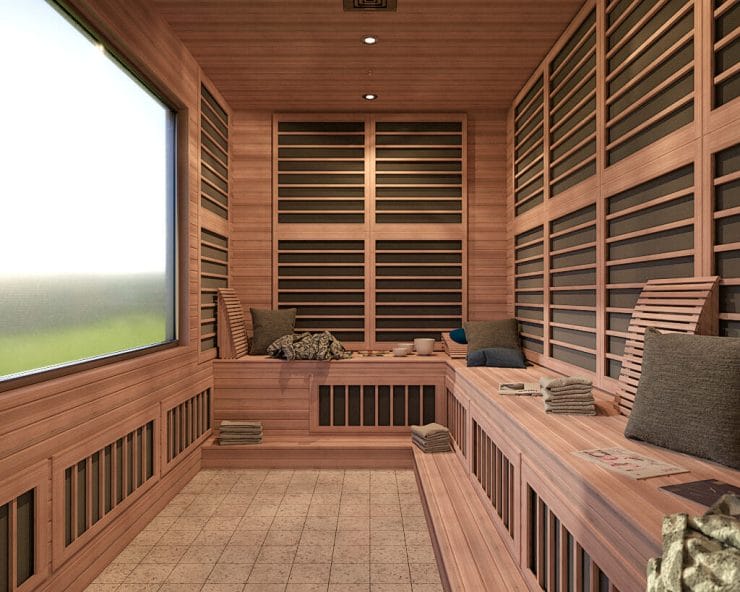 A custom built infrared sauna would be a dream come true.