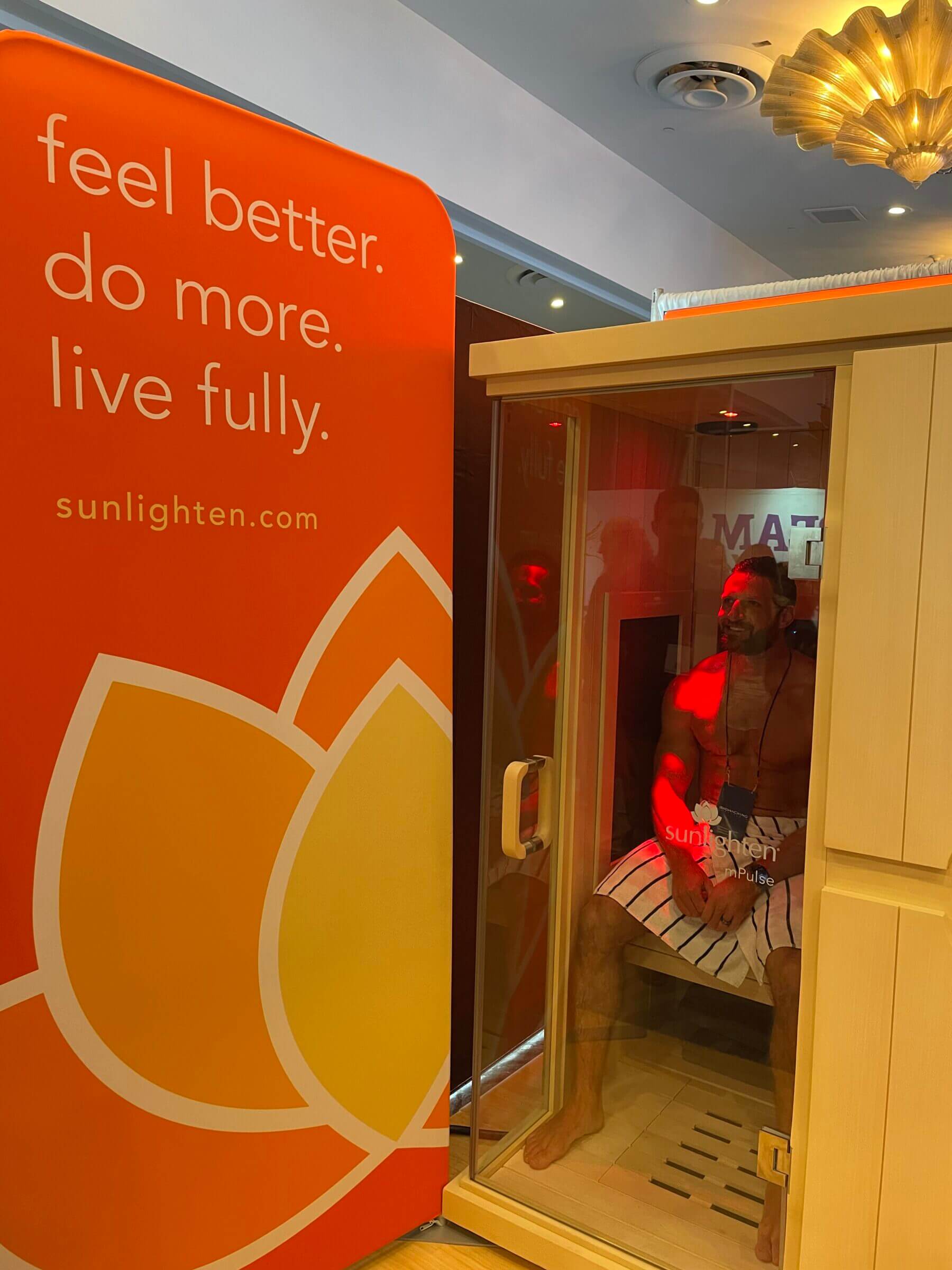 My first exposure to Sunlighten was at a biohacking conference