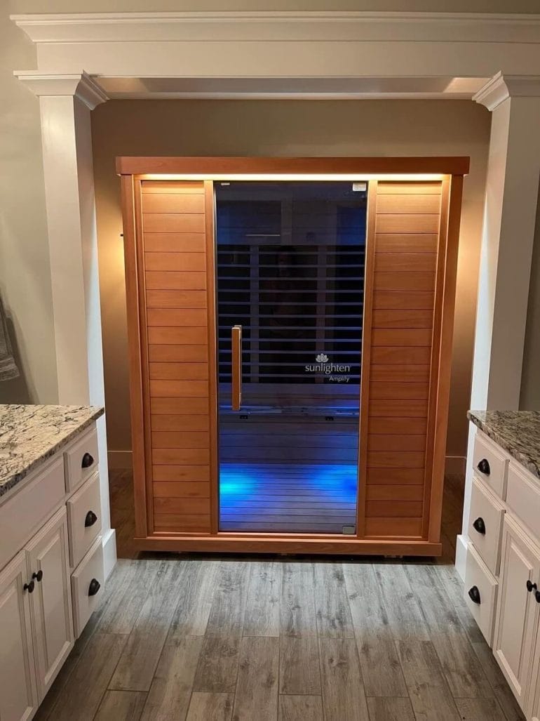 The Sunlighten Amplify is the hottest infrared sauna I've come across.