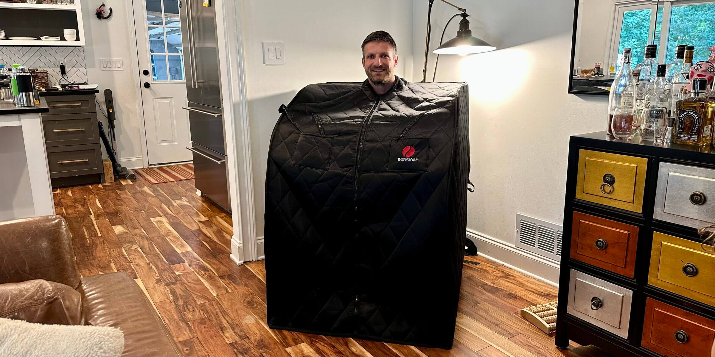 The Therasage 360 PLUS in our family room.