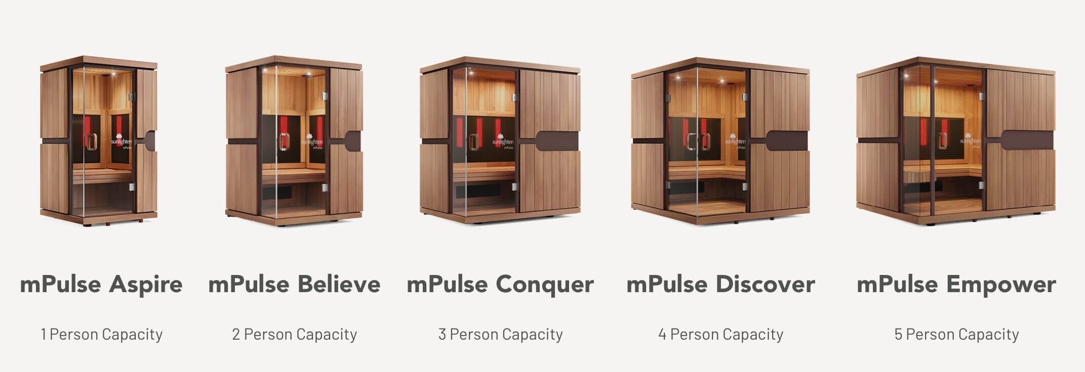 Sunlighten mPulse Size options